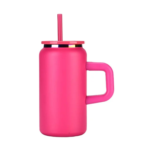 16oz वैक्यूम स्टेनलेस स्टील हटाने योग्य हैंडल के साथ मग कर सकते हैं