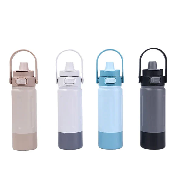 हैंडल के साथ स्टेनलेस स्टील स्पोर्ट्स बोतल